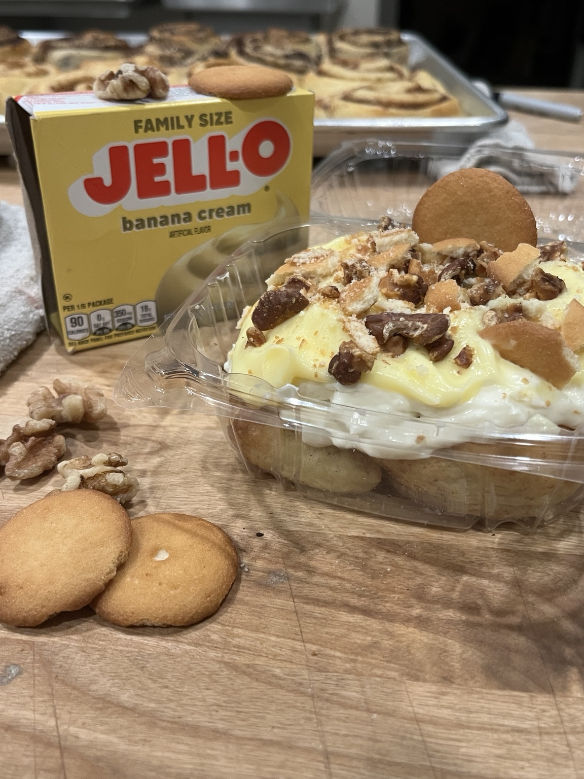 Banana Cream Pie cinnamon roll
