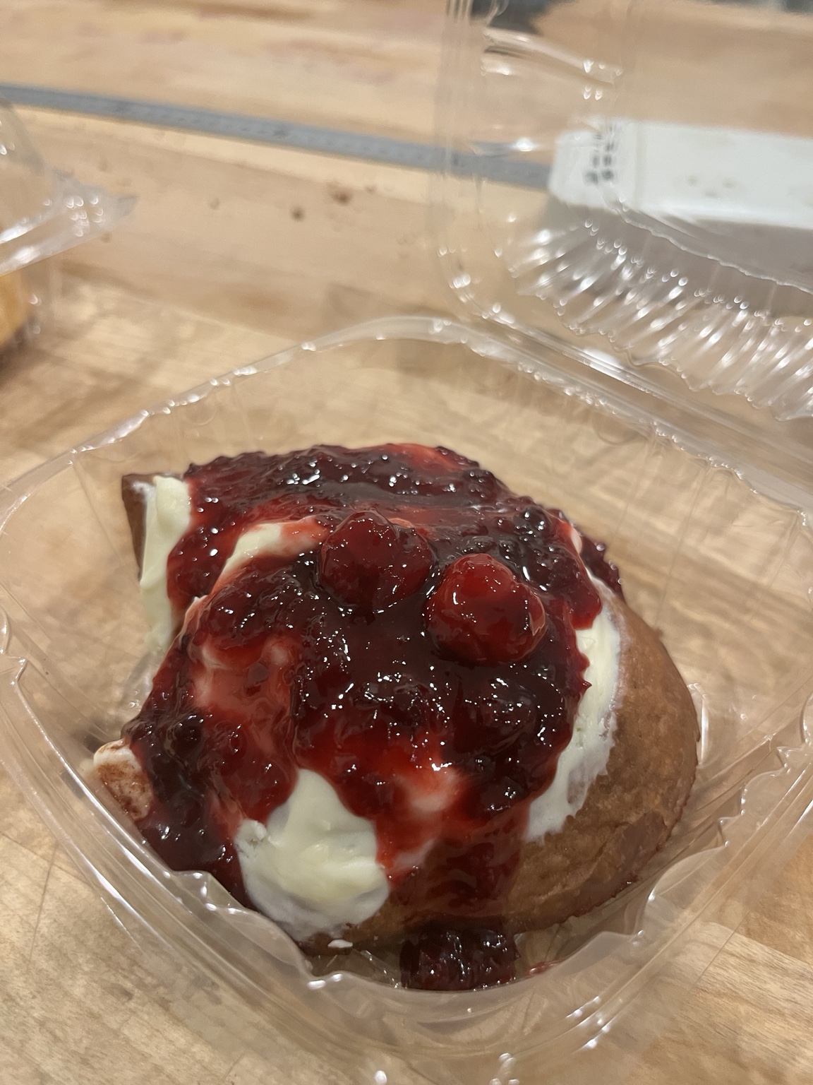 Berry Compote cinnamon roll
